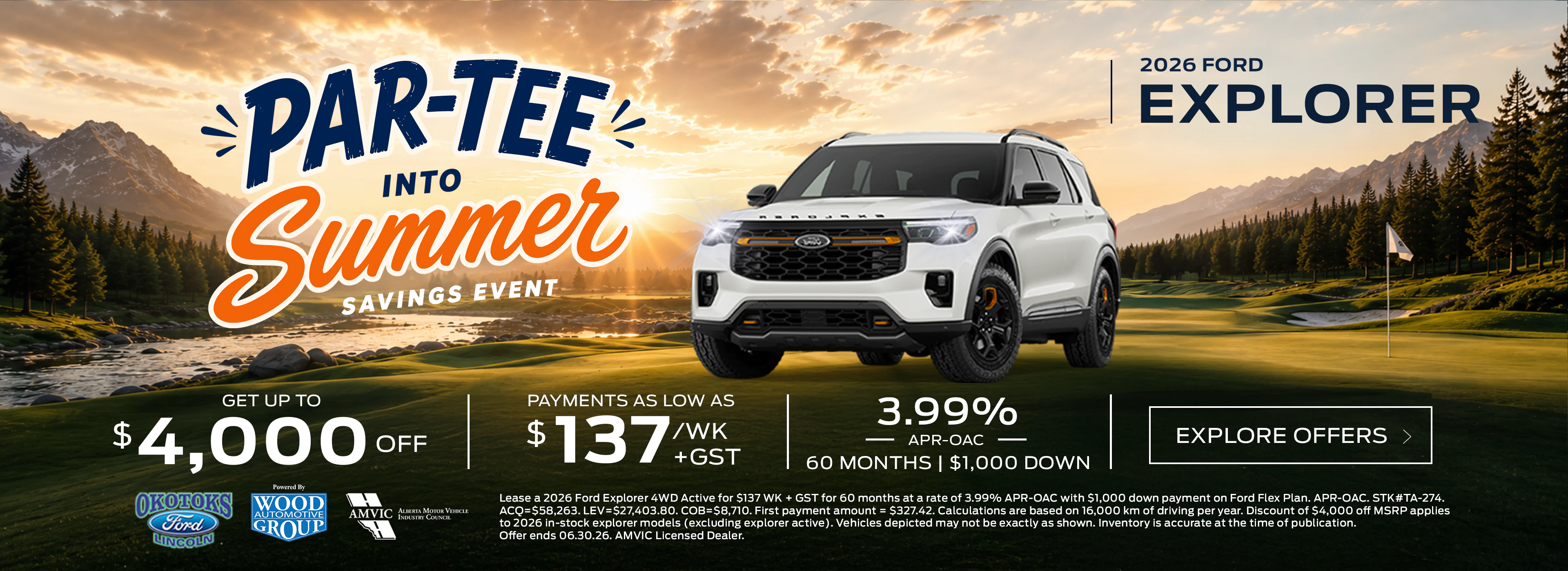 Okotoks Ford Ranger Find Your Fortune banner featuring Ford Ranger deals in Okotoks Alberta